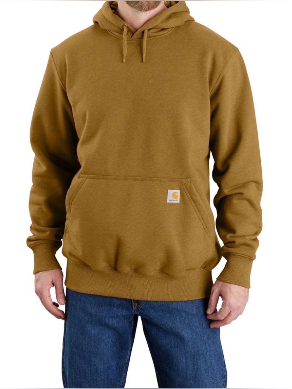 Carhartt Men’s Carhartt Brown/Tan Hooded Work Sweatshirt